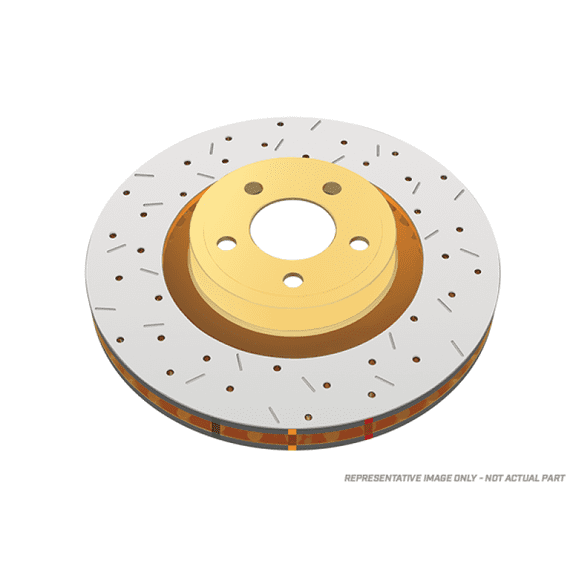 DBA 2009-2013 Cadillac CTS-V V Series Front Slotted T3 4000 Series Uni-Directional Rotor w/Black Hub
