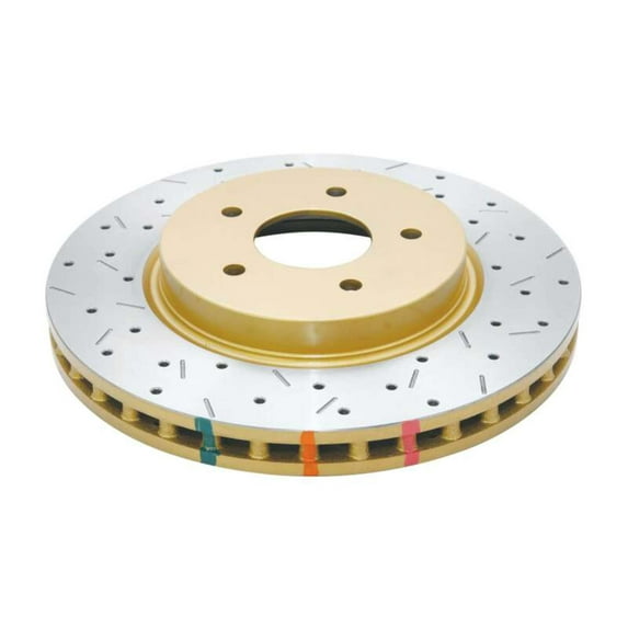 DBA 8/98+ Nissan Skyline R34 GTT Front Cross Drilled Slotted 4000 Series Rotor