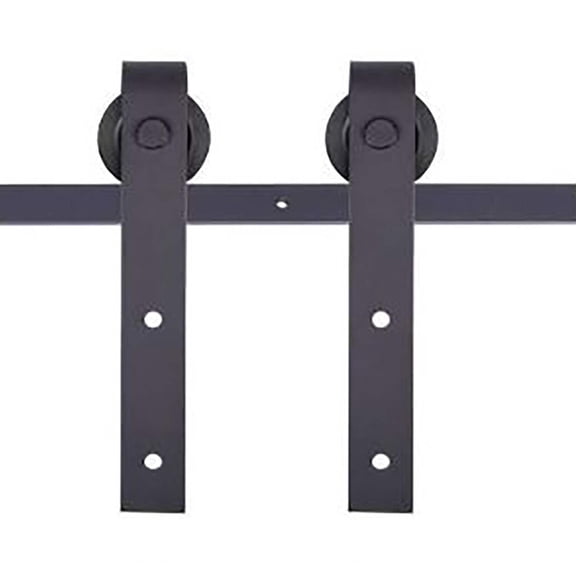 Barn Door Hardware Black 60 in. W x 2.5 in. H for 30 in. Door