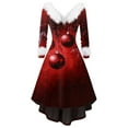 DBAIXID Christmas Dress Outfits for Women Xmas Fashion Long Sleeve