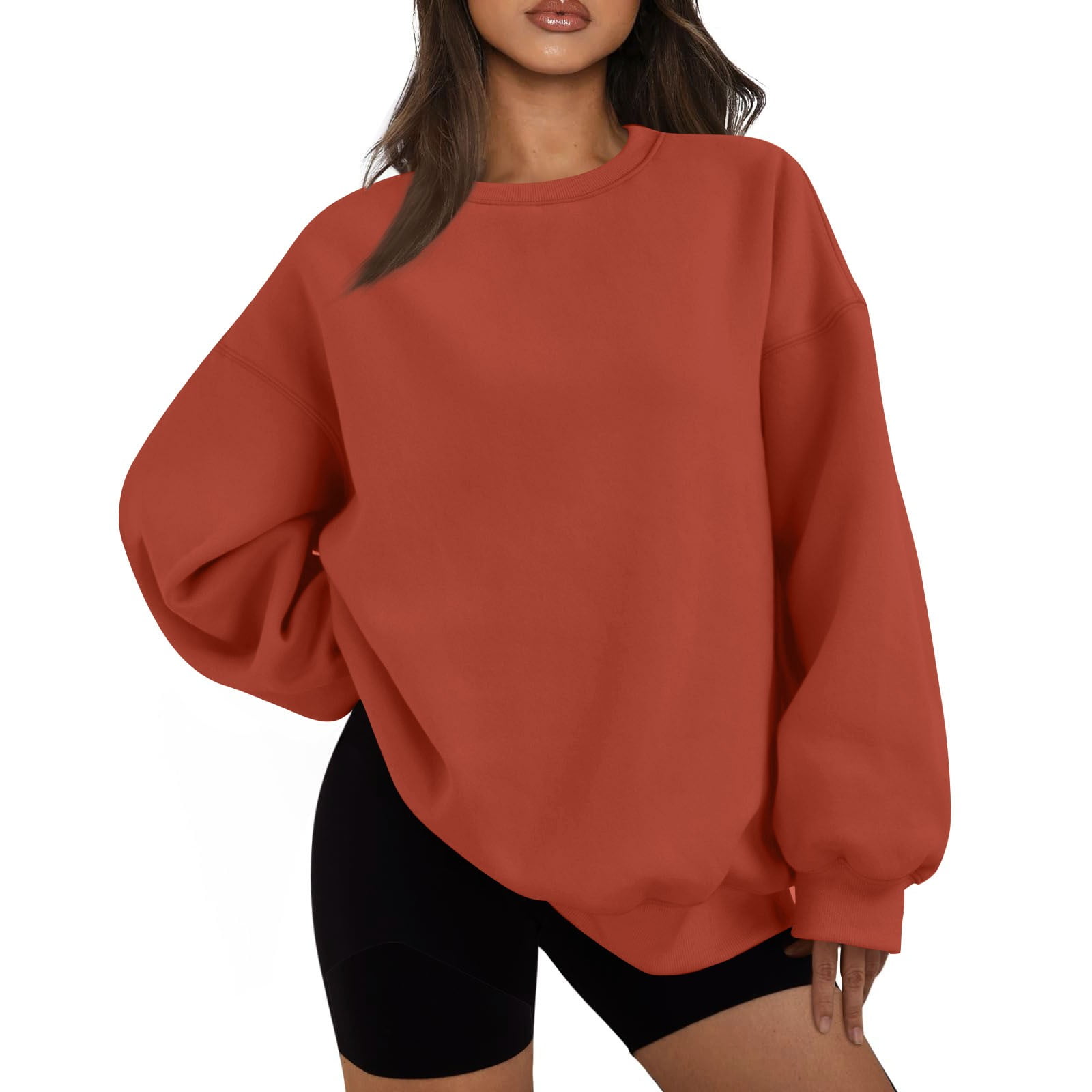 American Giant Women's Sweatshirt Size M Orange Crewneck Fall on sale