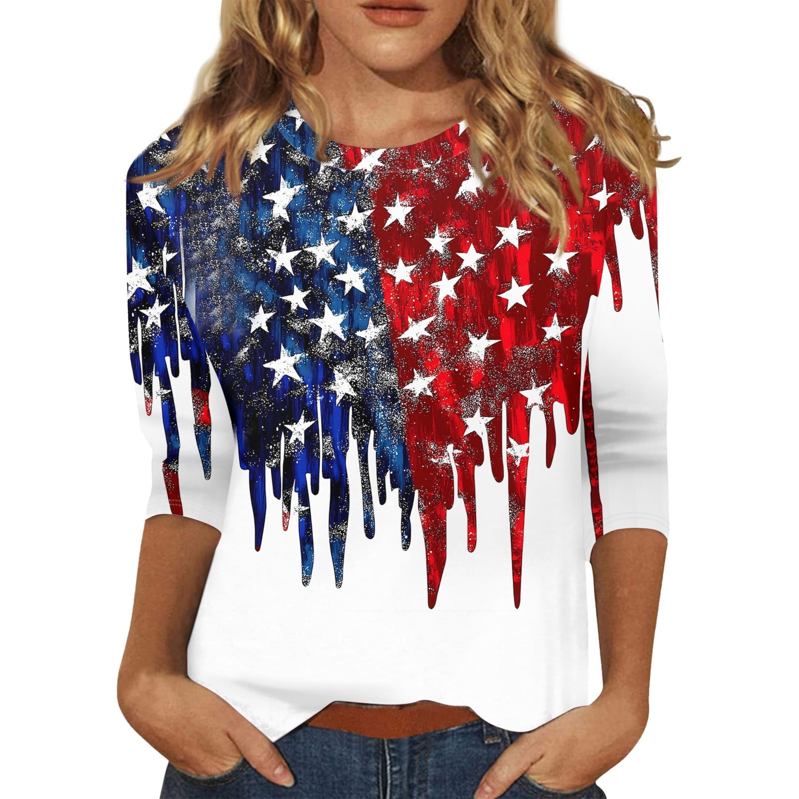 4th of july plus size tank tops