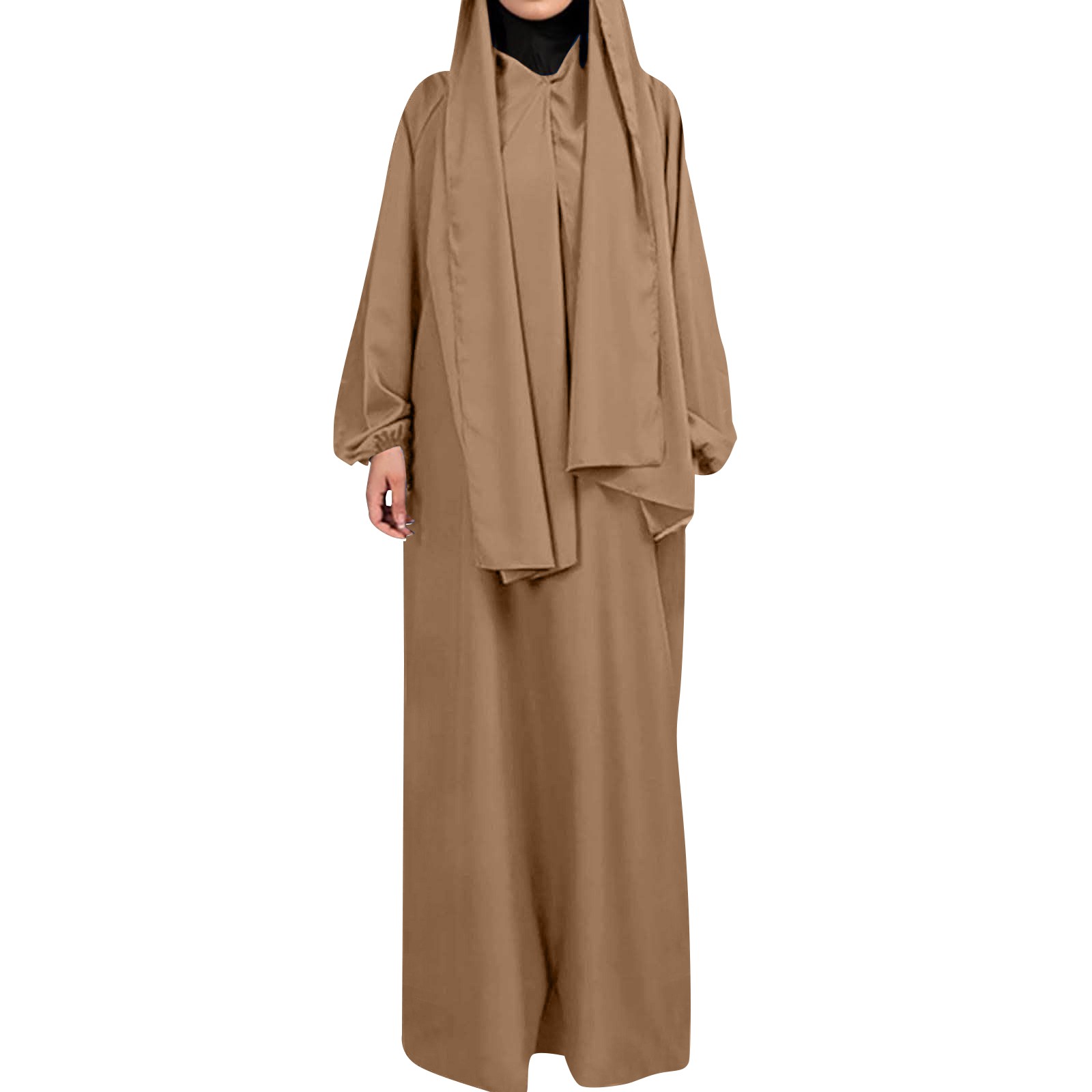 DBAIXID Middle East Arabian Robe Muslim Dresses for Women Abaya Button ...