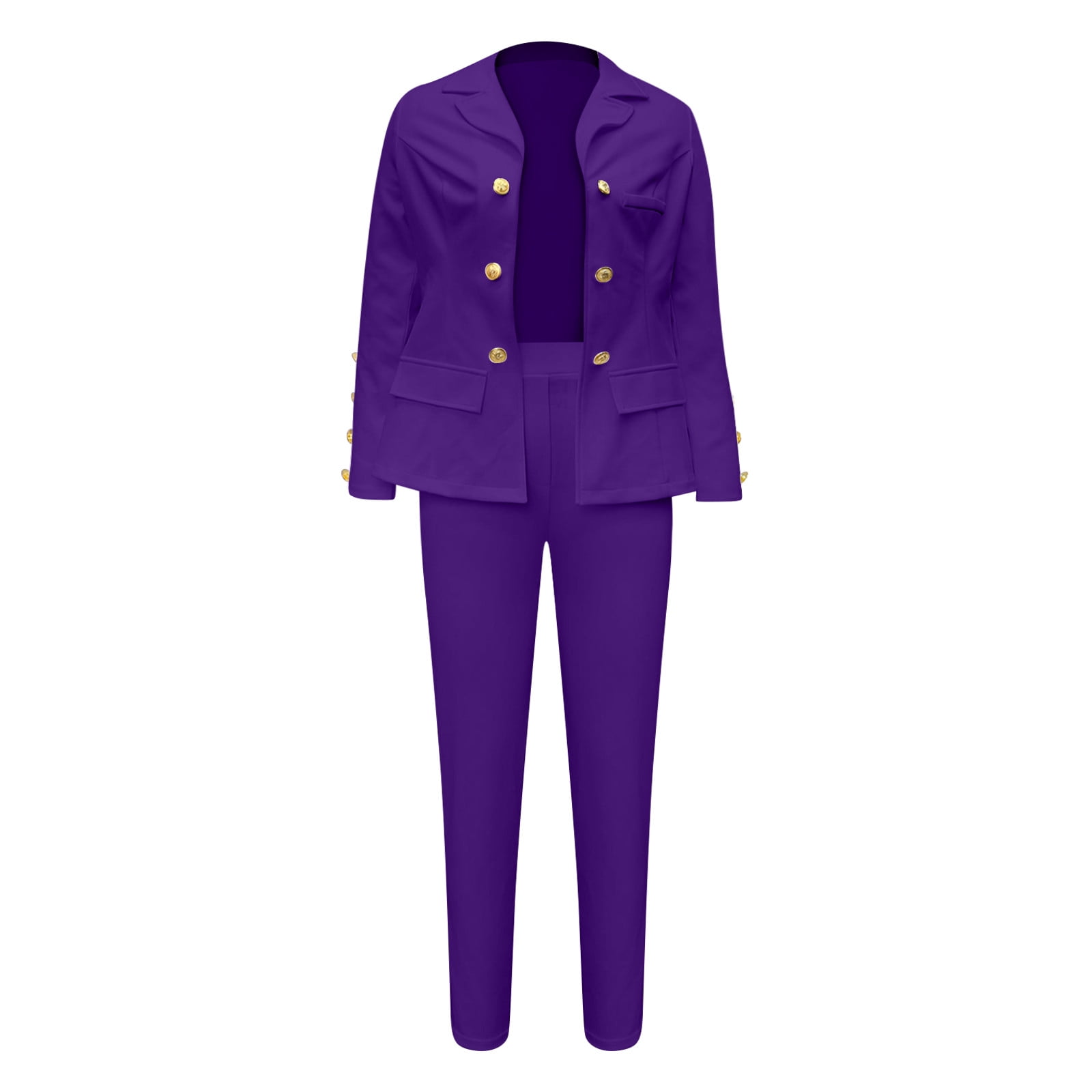 Purple pant suits wedding 2025