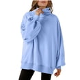 DBAIXID Women's Turtleneck Oversized Sweatshirt Long Sleeve Casual