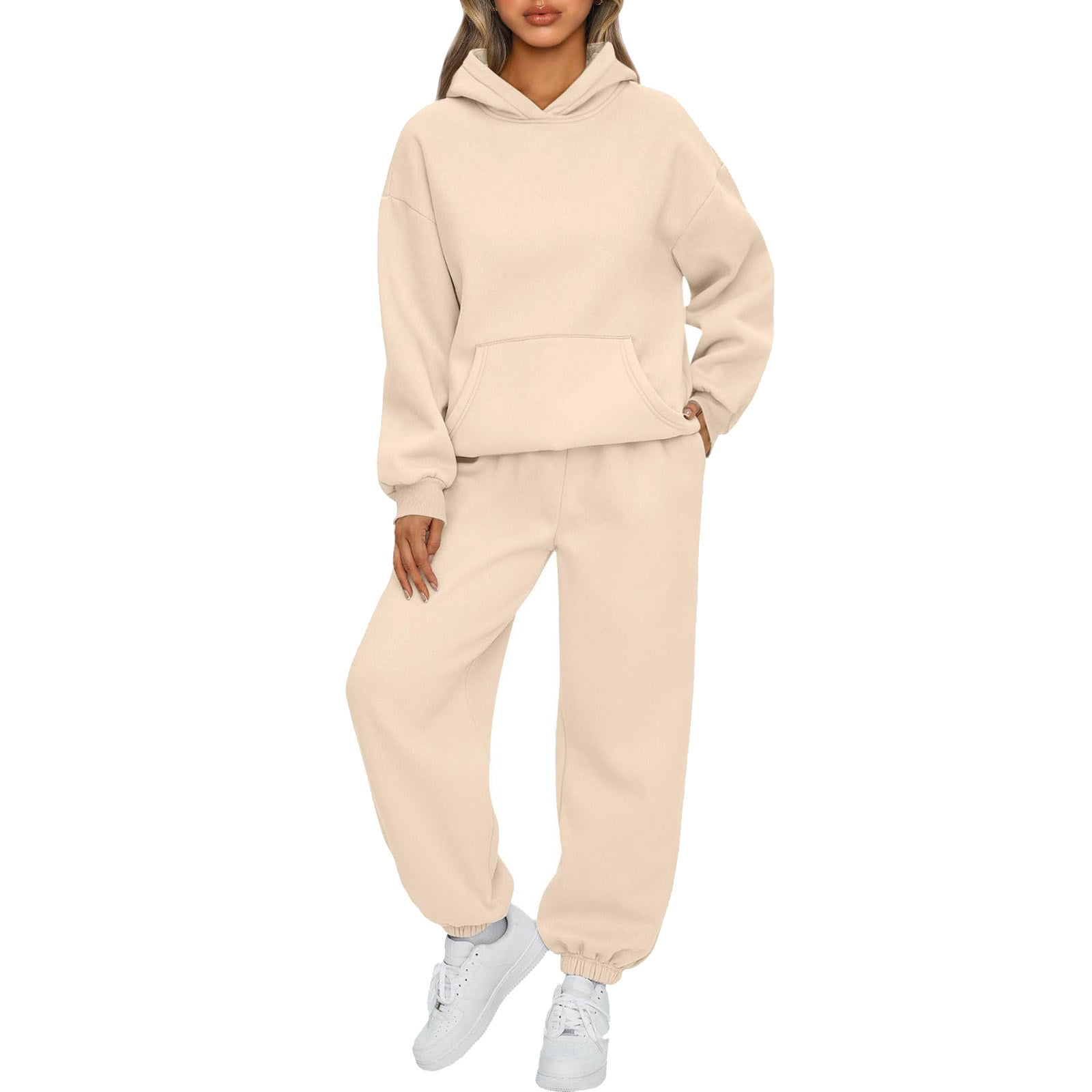 Set Amazon Womens Piece Outfits Long Sleeve Sweatsuits Sets Half