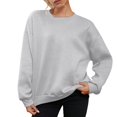 DBAIXID Womens Oversized Sweatshirts Hoodies Fleece Crew Neck Pullover