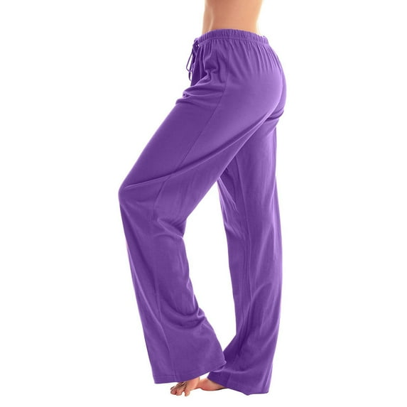 DBAIXID womens Pants, Lightweight Lounge, Comfortable Jersey Pants for Women, Purple M