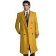 thumbnail image 1 of DBCoat Men's Wool Long Designer Men's Wool Men's Peacoat Sale Double Breasted Overcoat Style Full Length Gold, 1 of 1
