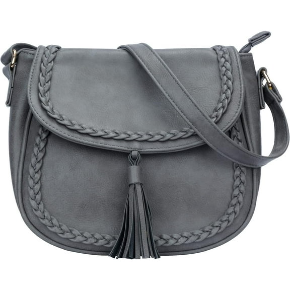DBDlailai Casual Flap Saddle Crossbody Bags for Women Purses and Handbags with Tassel