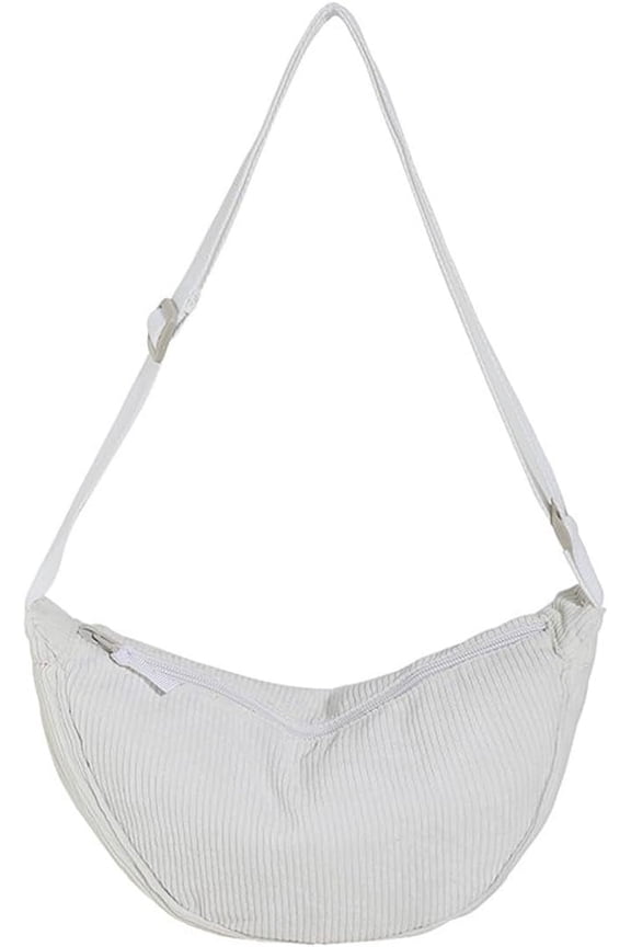 Crescent Bag Crossbody, Corduroy Crossbody Bags for Women, Mini Crossbody Bag Travel Sling Bag