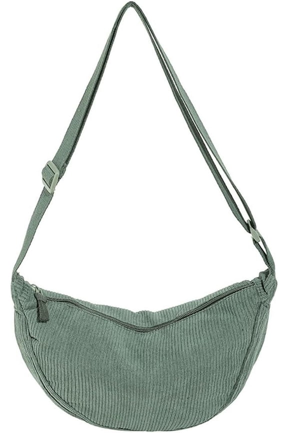 Crescent Bag Crossbody, Corduroy Crossbody Bags for Women, Mini Crossbody Bag Travel Sling Bag