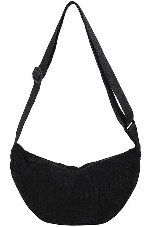 Crescent Bag Crossbody, Corduroy Crossbody Bags for Women, Mini Crossbody Bag Travel Sling Bag