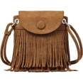 thumbnail image 1 of DBDlailai Fashion Mini Fringe Purse with Zipper Pockets Cell Phone Bag Crossbody Purse Tassel Shoulder Bag for Women, 1 of 6