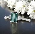 thumbnail image 1 of DBESTSTUDIOS 8x6 MM / 1 CT Emerald Cut Green Tourmaline Engagement Ring Women Diamond Statement Ring Art Deco Anniversary Gift Bridal Custom Gold Ring, 1 of 3