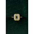DBESTSTUDIOS Unique Elongated Emerald Shape Portrait Cut Moissanite