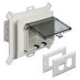 DBHS1C1 Low Profile IN BOX Recessed Outlet Box Wall Plate Kit for New