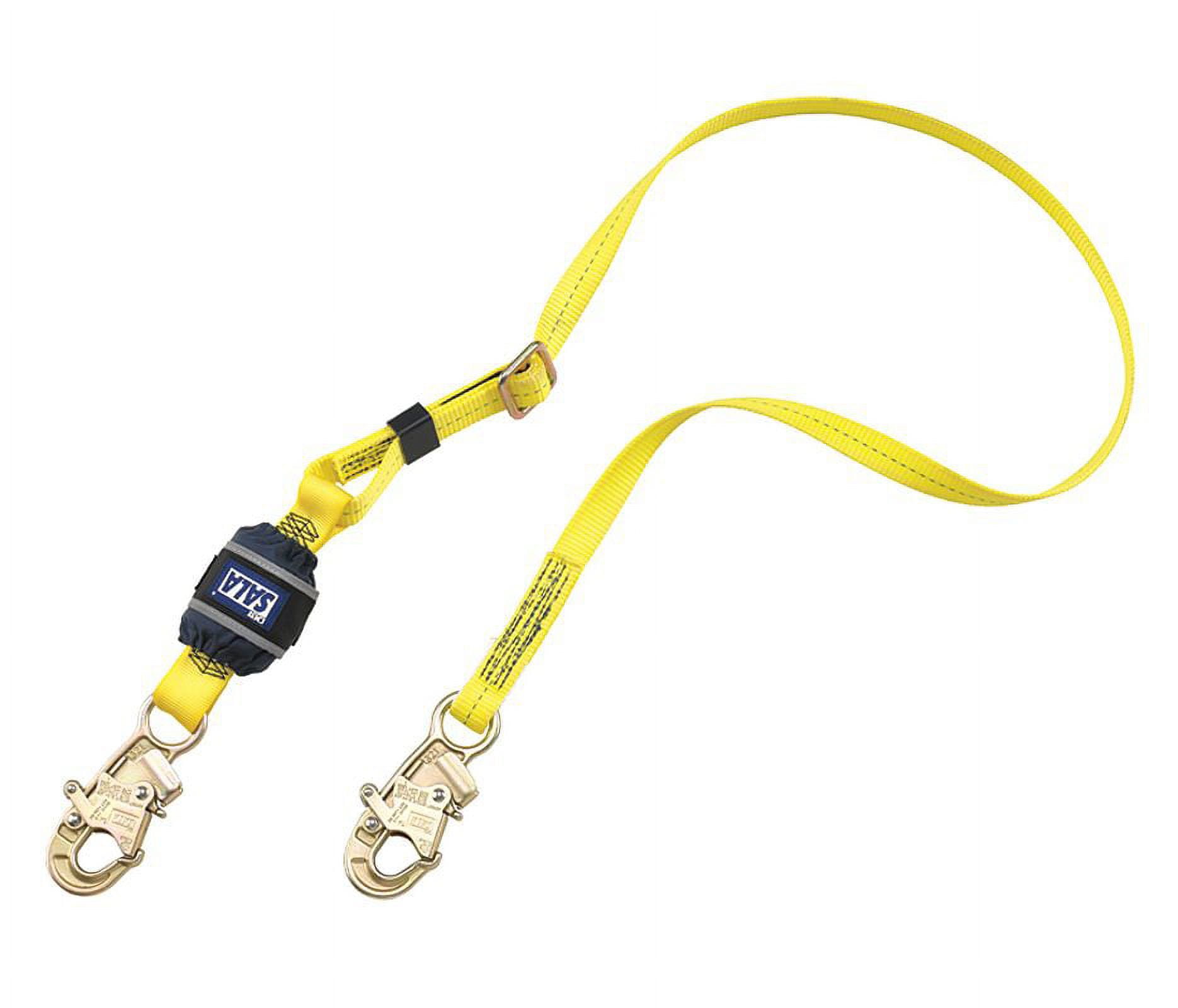DBI/SALA 6' EZ-Stop 1'' Polyester Web Single-Leg Shock Absorbing Lanyard With Self-Locking Snap Hook At Each End