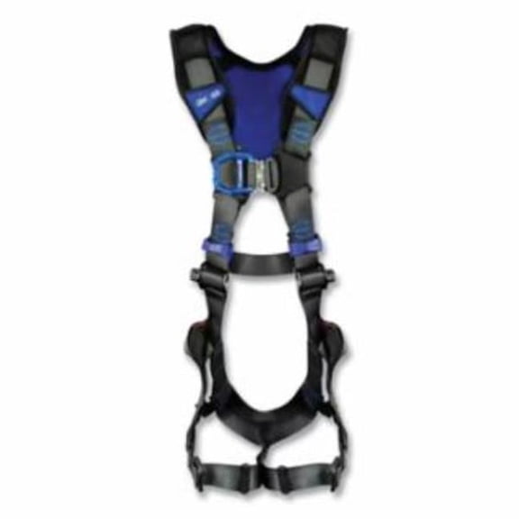 DBI Sala 098-1403203 X300 X-Style Climbing Vest Safety Harness - Back & Front D-Rings - Auto-Locking QC Revolver, Gray - Extra Large & 2X