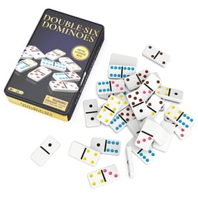 Spin Master Games, Classic Double 6 Dominoes Set, 2-4 Players, Ages 6 and up