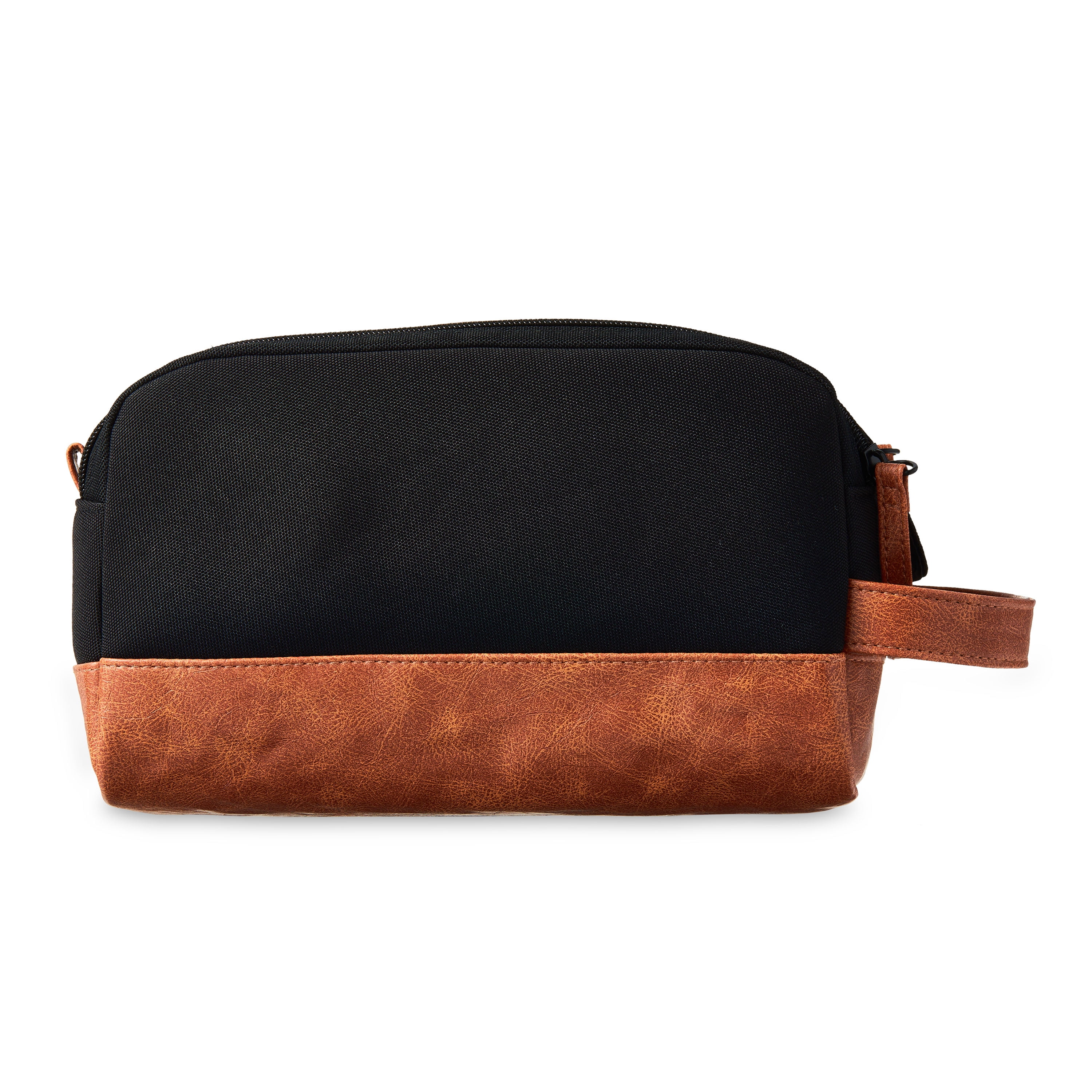 Walmart Men's Two Tone Double Zipper Sporty Dopp Kit with Faux