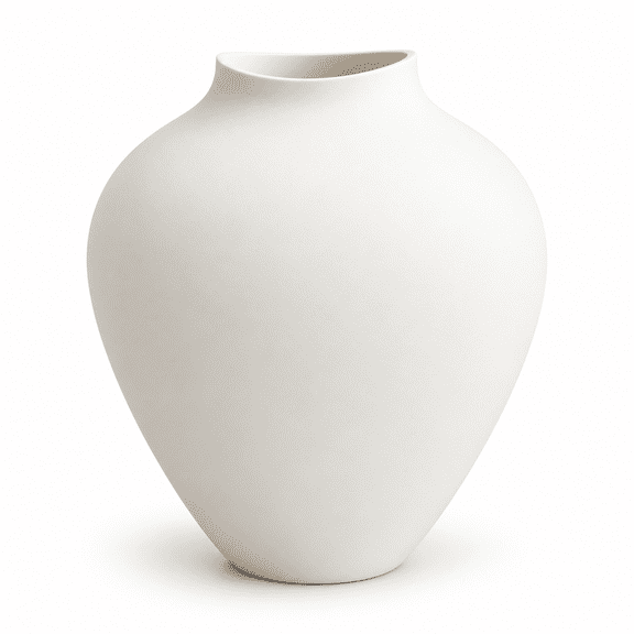 DBOZE 10 Inch Modern Decorative Vase, Large Minimalist Round Flower Vase with Smooth Finish, Contemporary Table Centerpiece for Living Room, Bedroom, Entryway, Shelf and Home Decor