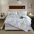thumbnail image 1 of DBOZE 3 Piece Comforter Set All Season Bedding Sets with Soft Down Alternative Comforter with Shams case,Queen, 1 of 6