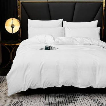 DBOZE Bed in a Bag 5 Pieces Comforter Sets, All Season Ultra Soft Bedding Sets. White, King