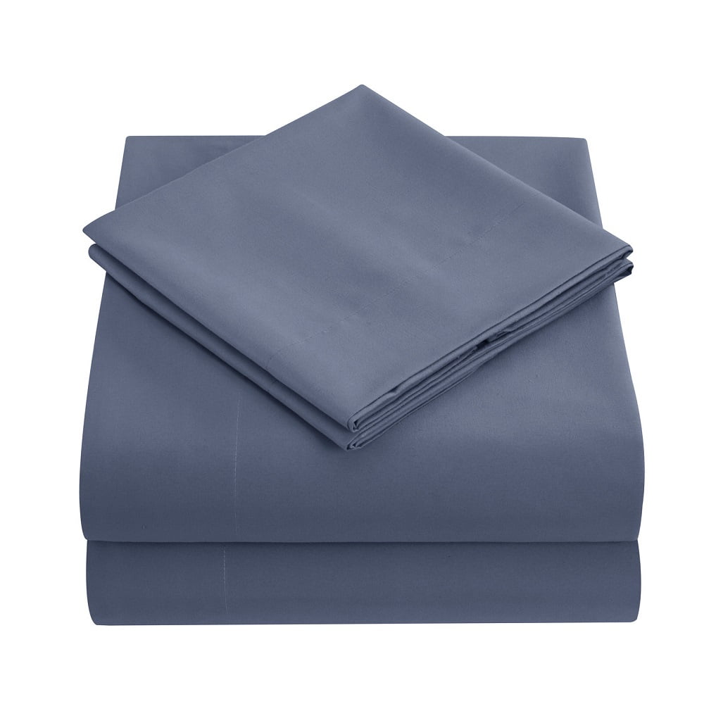 DBOZE Bedding, Bed Sheets Set 4 Piece Bedding Brushed Cotton Blend ...