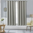 thumbnail image 1 of DBOZE Blackout Curtains 63 inches Long - Grommet Thermal Insulated Room Darkening Window Curtains for Bedroom, Set of 2 Panels (52 x 63 Inch,Light Gray), 1 of 5