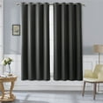 thumbnail image 1 of DBOZE Blackout Curtains 84 inches Long - Grommet Thermal Insulated Room Darkening Window Curtains for Bedroom, Set of 2 Panels (42 x 84 Inch,Black), 1 of 5