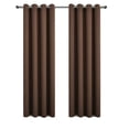 thumbnail image 1 of DBOZE Blackout Curtains- Solid Thermal Insulated Window Treatment Drapes/Draperies for Bedroom (2 Panels, 55 inches Wide by 102 inches Long,)Brown, 1 of 4