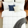 thumbnail image 1 of DBOZE 5 Piece King Size Comforter Set Grey - Soft Bed in a Bag with Sheets & Pillowcases - All Season Box Stitched Fluffy Bedding Set, 1 of 6