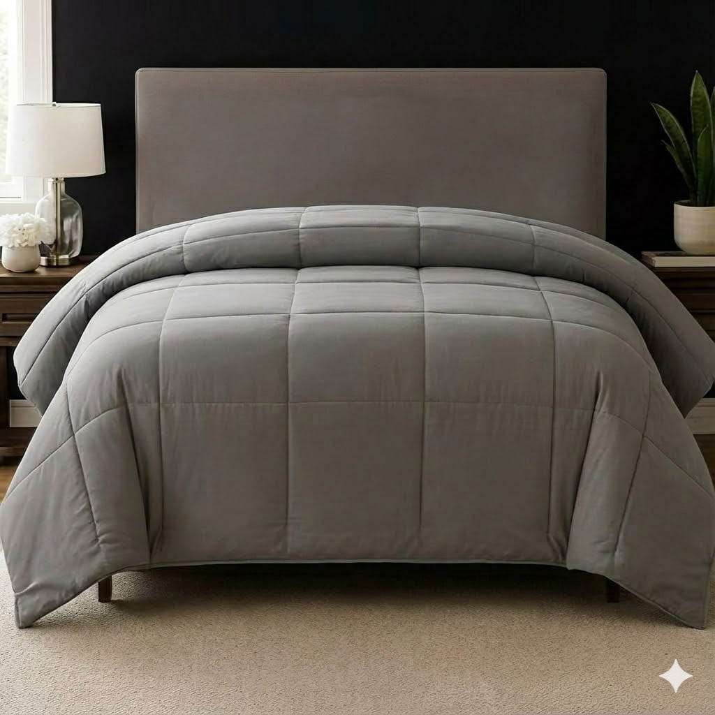 DBOZE Reversible Comforter, All-Season Lightweight Cotton Blend, Hypoallergenic Down Alternative Fill, Breathable & Box-Stitched Design(Gay,Queen)