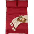 thumbnail image 1 of DBOZE Luxury Bed Sheet Set – Super Soft 1800 Series Microfiber Sheets, 16-Inch Deep Pocket, Wrinkle Resistant & Hypoallergenic, 4-Piece Set,Burgundy,King, 1 of 6