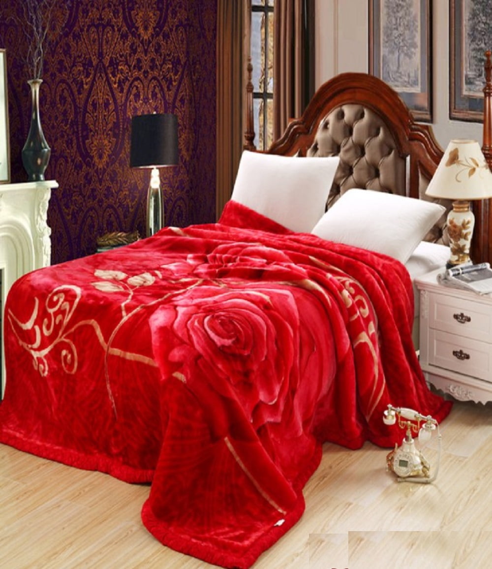 Bright red throw blanket sales