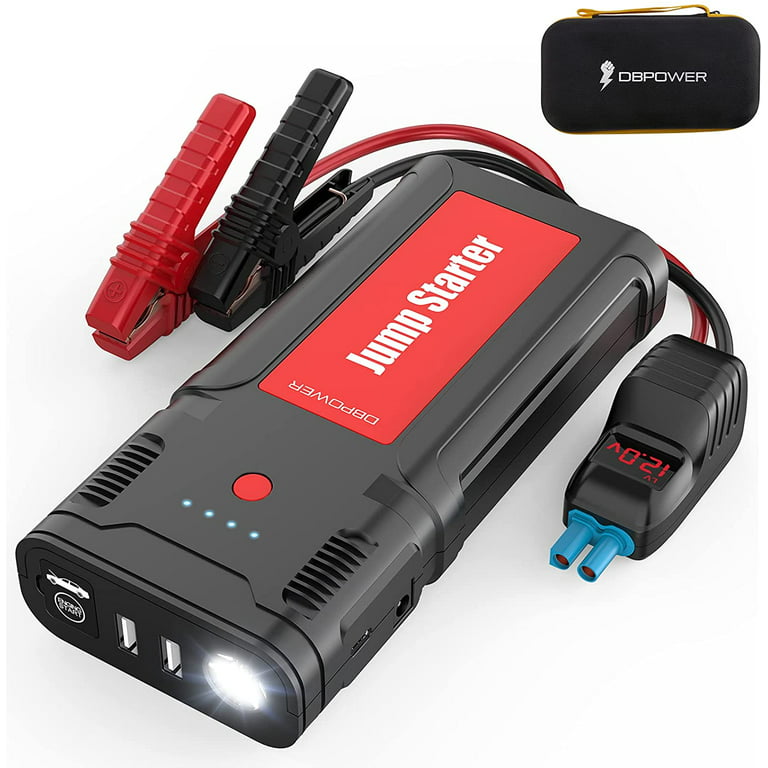 DBPOWER G15 Portable Car Battery Jump Starter 12V 2500A 21800mAh Auto  Battery Booster 8.0L Gasoline/6.5L Diesel Engines 