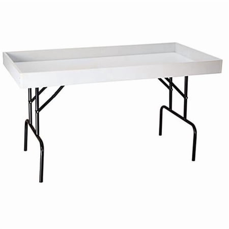 DBT-W Folding Dump Table, White