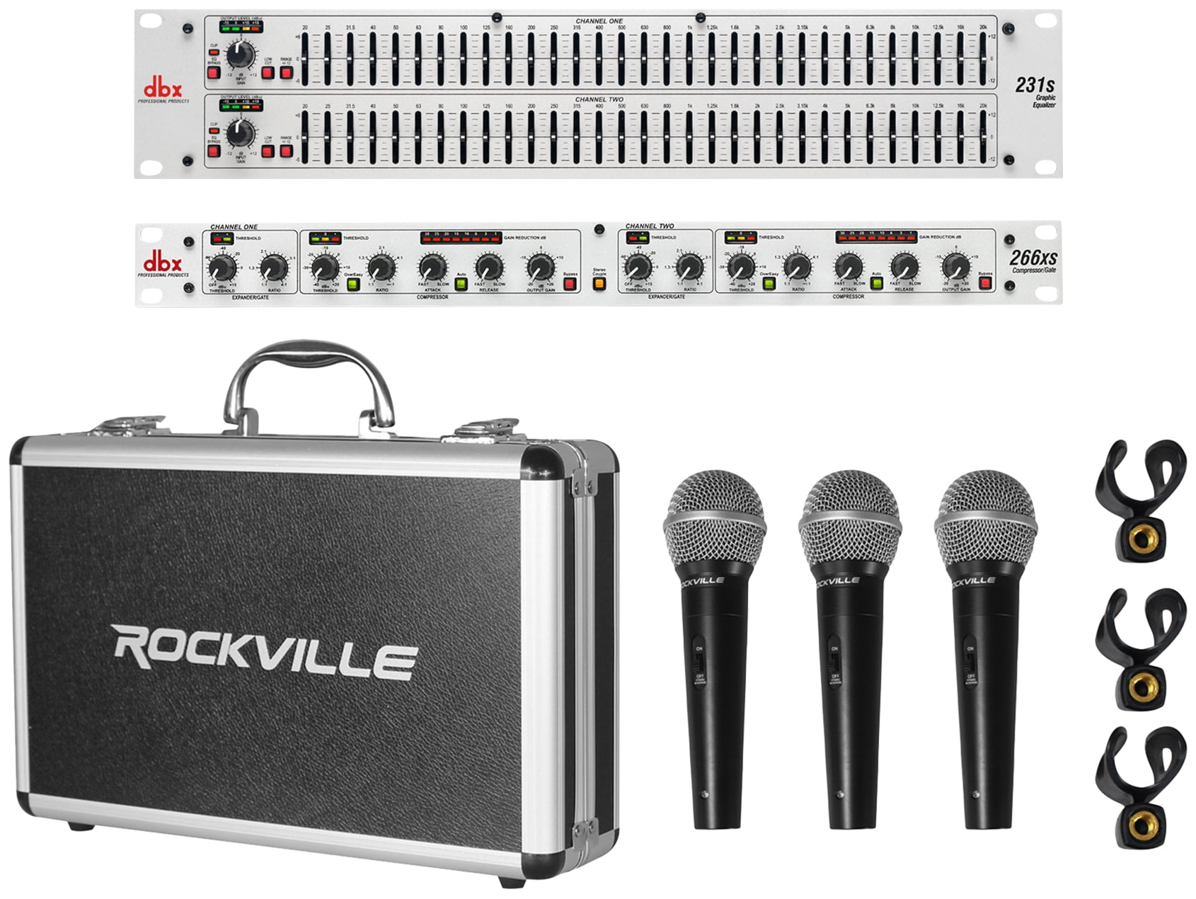DBX 231S Dual 31 Band Graphic Equalizer Audio Rack Mount