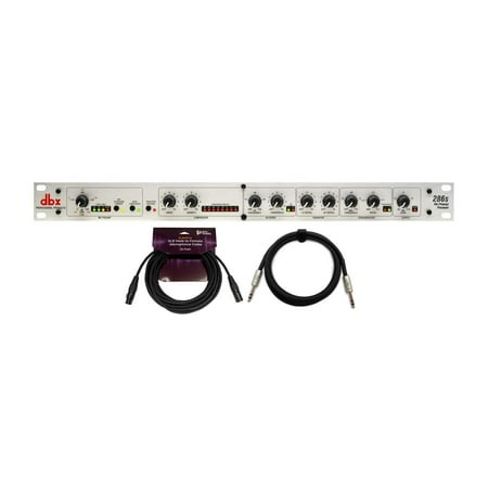 DBX 286s Microphone Preamp And Channel Strip Processor with TRS and XLR Cable