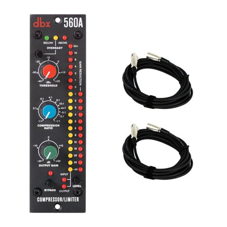 DBX 560A 500-Series Compressor/Limiter Bundle with 2 20-foot XLR Cables