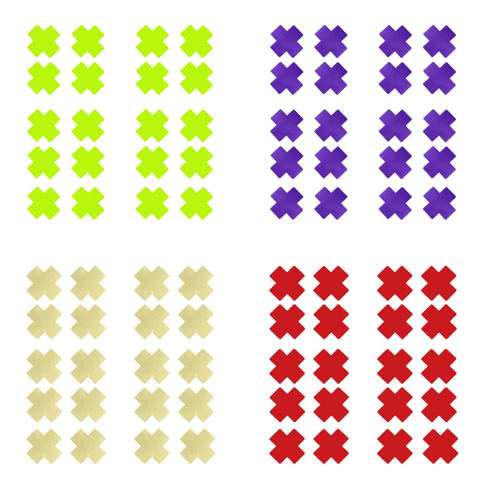 DBYLXMN 10 Pack Disposable X Satin Nipple Cover Pasties Stickers Plus