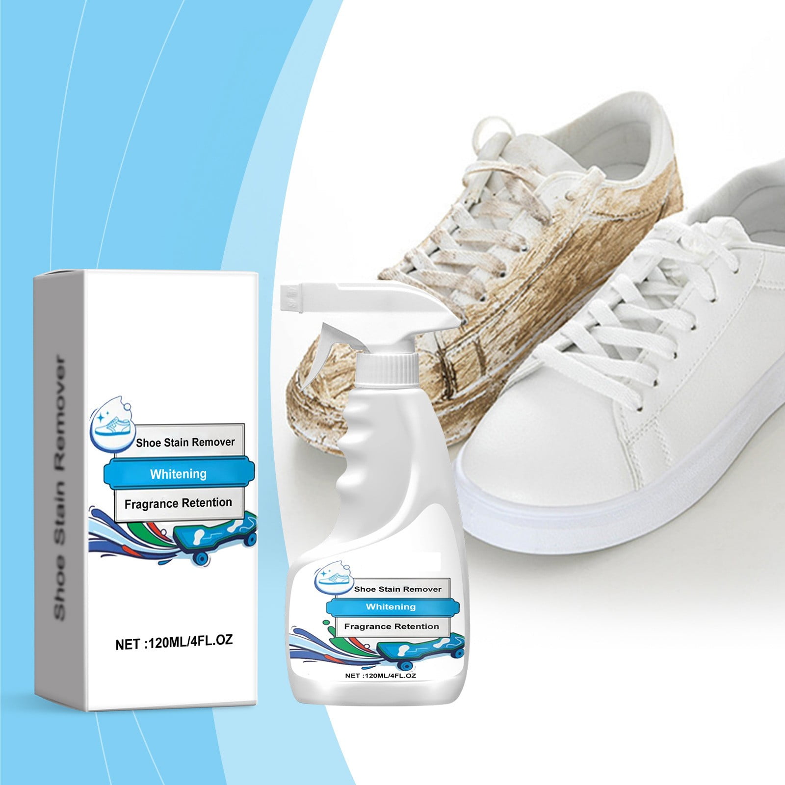 DBYLXMN 120ml Effortless Shoe Cleaning Foaming Spray For Stain Removal