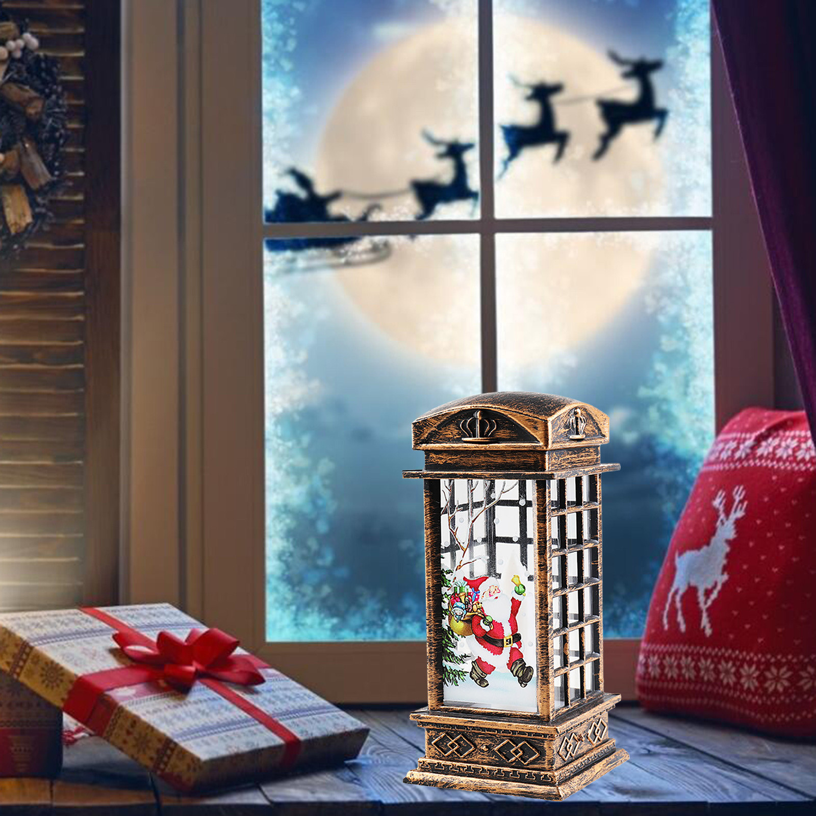 DBYLXMN 2024 Christmas Retro Wind For Ambient Light Solar Night Light