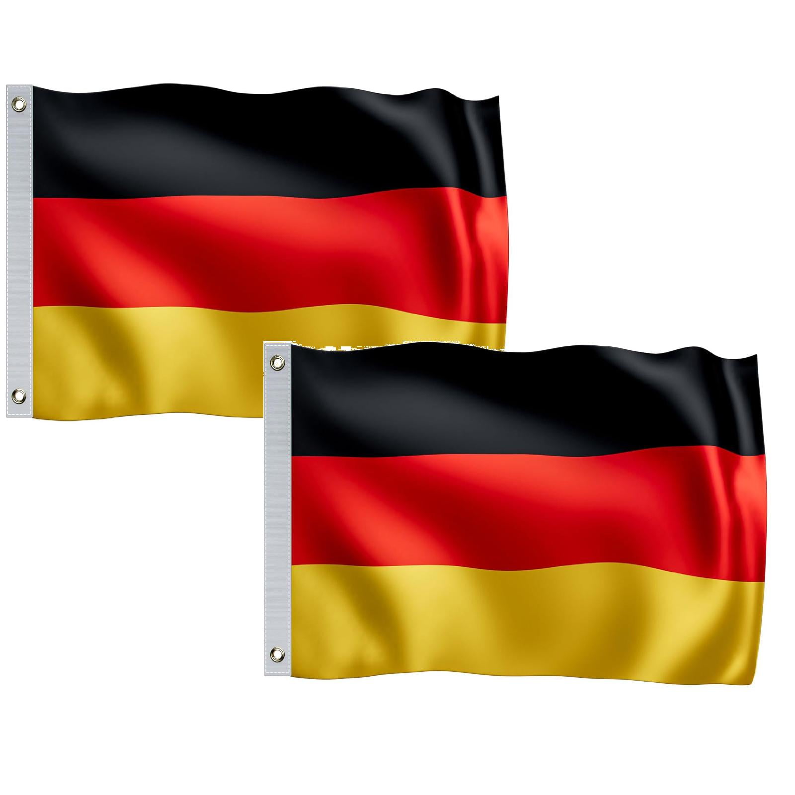 DBYLXMN 2024 European Football Championship Flags Germany Flag Metal