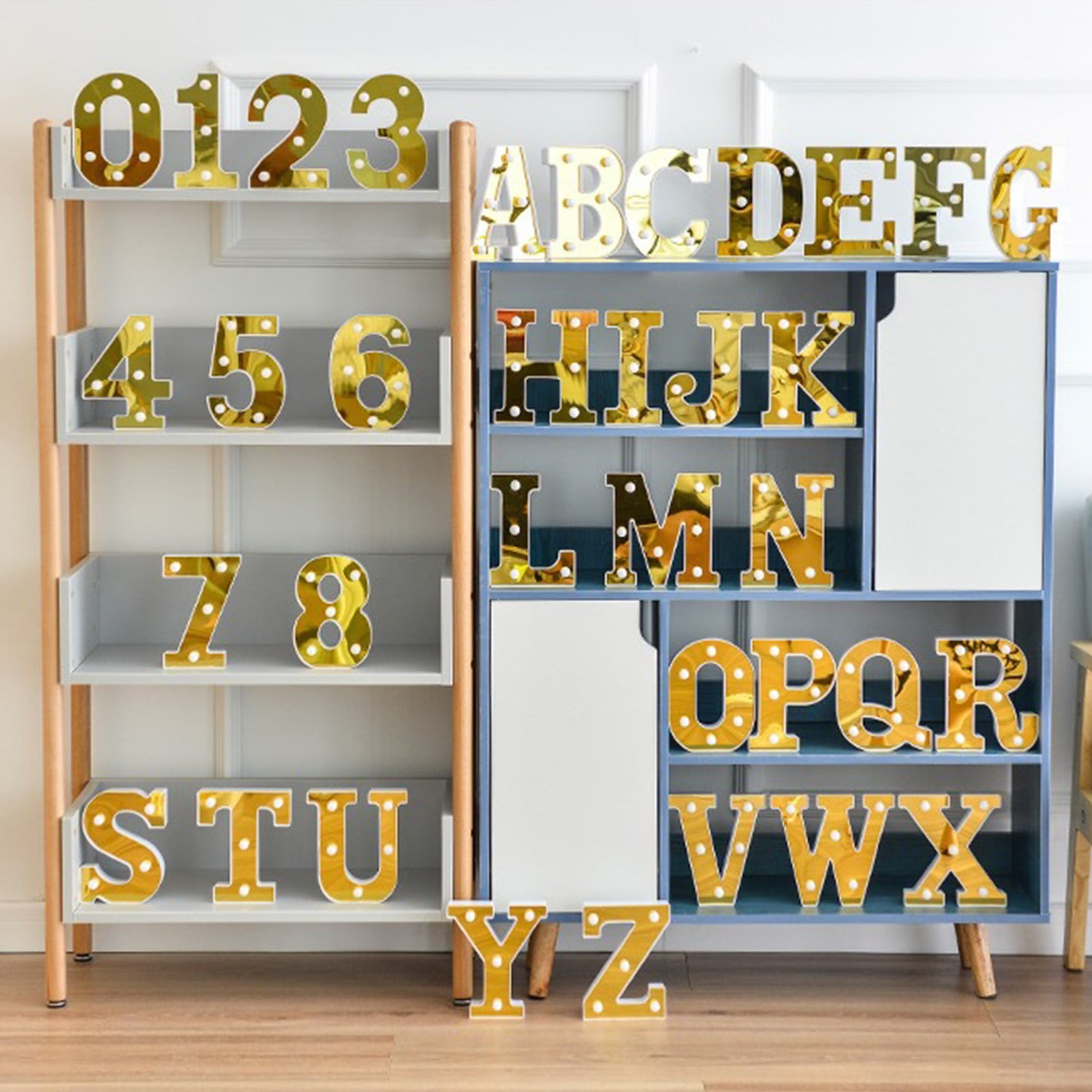 DBYLXMN Christmas Ceramic Decorations LED Letter Lights Light Up ...