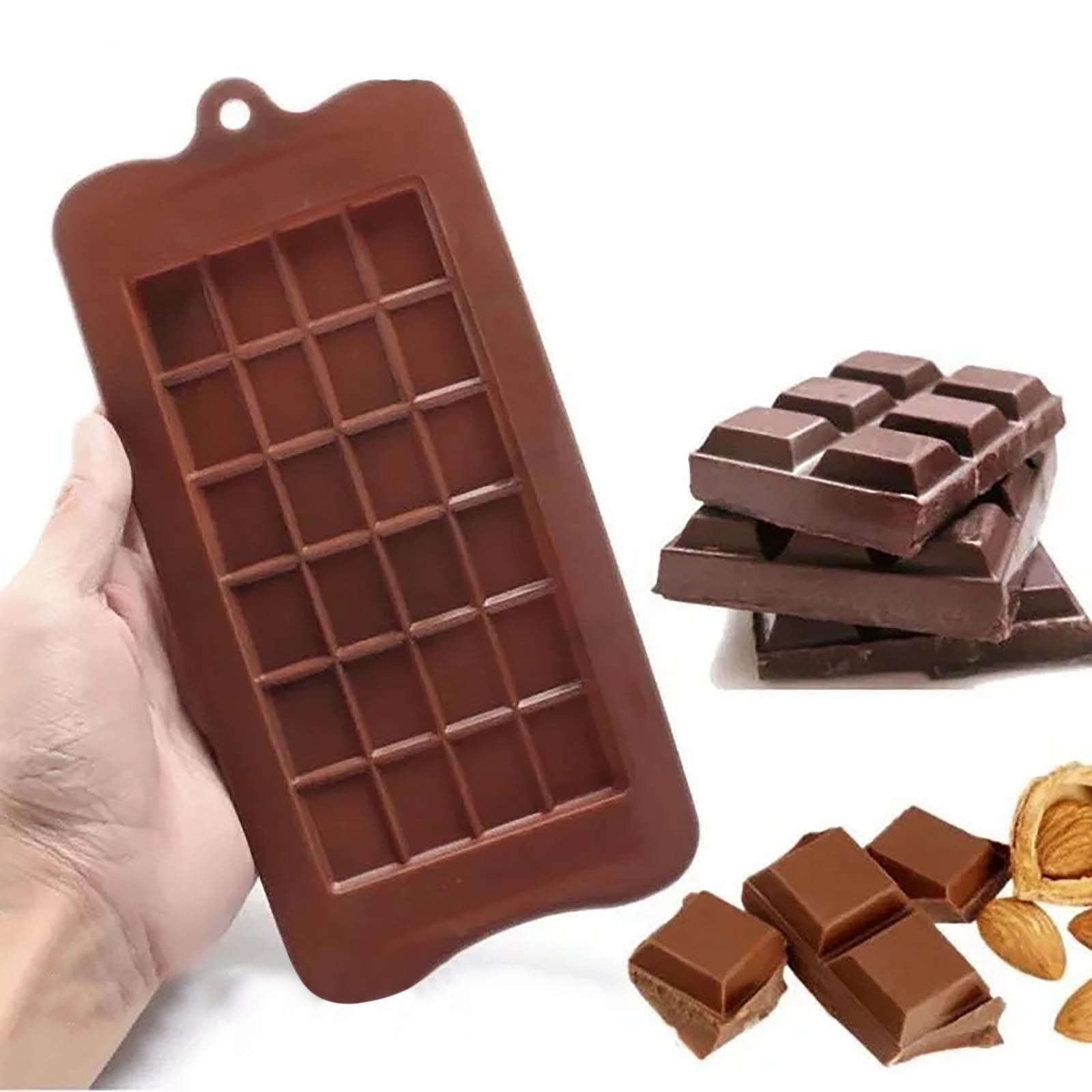 DBYLXMN DIY Baking Chocolate Block Silicone Shape Heat Tolerant