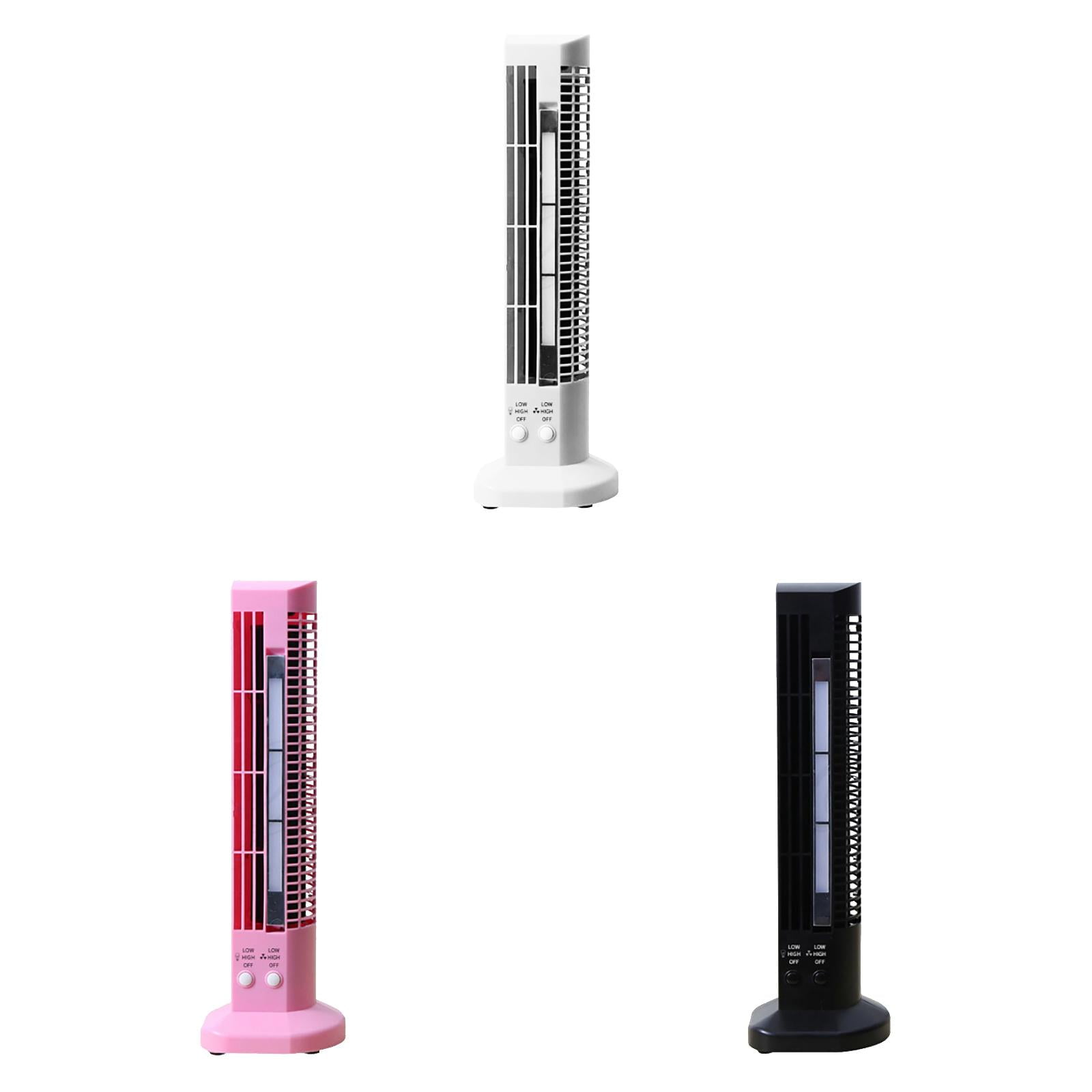 DBYLXMN LED Tower Fan With Side Light Portable USB Powered Fan With