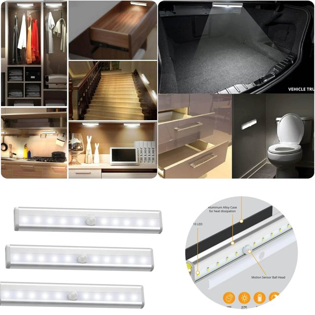 DBYLXMN Motion Sensor Light Battery Operated Lights Under