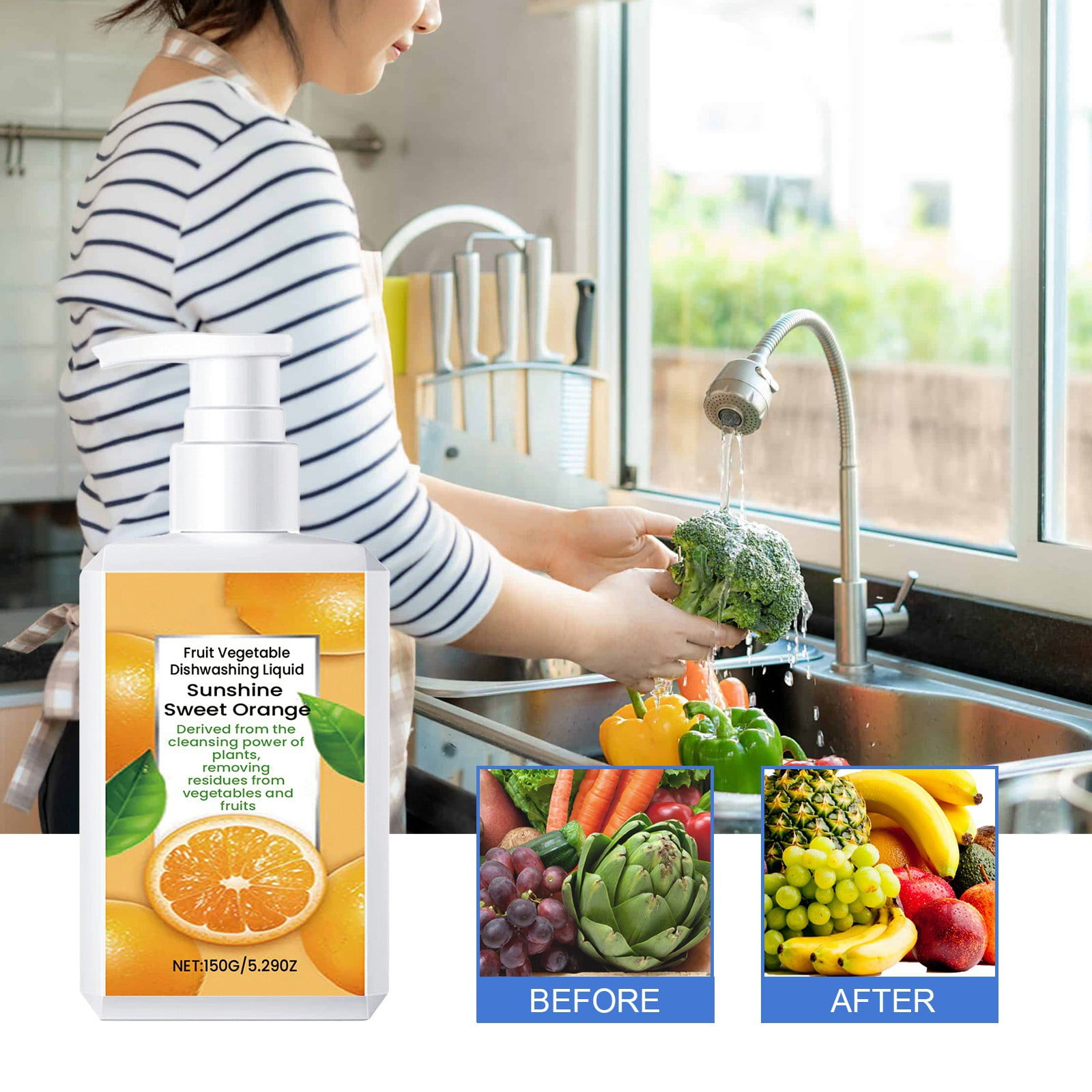 DBYLXMN Natural Fruit And Vegetable Cleaner Powerful Formula For